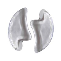 SUPVOX Gua Sha Board Guasha Scraping Massage Tool Neck Scraping Plate Crystal Board Face Care Treatment Therapy Massager Supplies 2Pcs