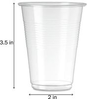 7 Oz Clear Plastic Cups by Fnamo, For Any Occasion, BPA-Free Disposable Transparent Ice Tea, Juice, Soda, and Coffee Glasses for Party, Picnic, BBQ, Travel, and Events, (100, Clear)