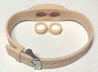 Pillbands - Adjustable Silicone Wristband with Chamber for Holding Aspirin, Benadryl, Tylenol 3, Tylenol 4, Maxalt, and Other medications (Tan)