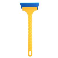 WINJUN 13.4'' Long Handle Window and Shower Squeegee Perfect Cleaner for Home Windows, Car Windshield, Bathroom Mirrors & Shower Door Glass, Non Slip, with Hanging Hole and 1 Replacement Blades