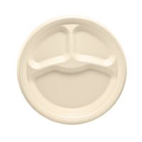 Dart 9CPHQR 9 in Honey Laminated Foam 3 Comp Plate (Case of 500)