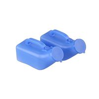VORCOOL 2pcs 1000ml Camping Travel Car Toilet Urinal Pee Bottle (Blue)