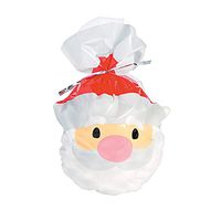 Fun Express - Santa Shaped Cello Bags(1dz/pbh,12pbh) - Party Supplies - Bags - Cellophane Bags - 144 Pieces