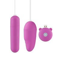 PTS 10 Frequencies Wired Control Dual Vibrarter Recharging Body Msager Waterproof Six Toys for Women (PL)