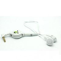Retractable Headset Hands-free w Mic Dual Earbuds Earphones Wired Headphones 3.5mm [White] for Boost Mobile Samsung Galaxy J3 - Boost Mobile Samsung Galaxy J3 Emerge - Boost Mobile Samsung Galaxy J7