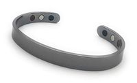 Cretoni Sereno Gunmetal Color Magnetic Bracelet for Men and Women : 6 Powerful Magnets : Perfect for Fashion, Golf and Natural Magnetic Health Benefits