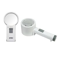 Reizen 4X Handheld and Stand LED Illuminated Magnifier Combo Kit