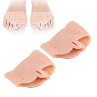 1 Pair Hallux Valgus Corrector, Bunion Straightener Hallux Valgus Corrector Toe Protector Pain Relief Toe Spacers Separators for Quickly Alleviating Pain After Yoga & Sports Activities(Complexion)