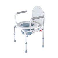 Toilet Chair Elderly Toilet Modern Commode Chair Home Mobile Toilet Elderly Pregnant Women Disabled Toilet (Color : White, Size : 4671cm)