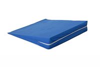 Hermell Products Foam Slant with Blue Polycotton Zippered Cover, 4-Inch