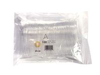 100 Extra Heavy Weight Clear Disposable Plastic Spoons