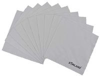 Sinland Microfiber Cleaning Clothes - for mobilephone Screen Camera Eyeglasses laptops Mirror and Delicate Surface (greyx10,7.08Inchx7.08Inch)