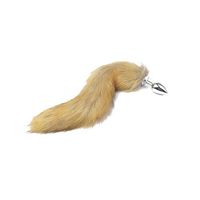 zhangwei Metal Amal Plug Back Mass`Agers Balls with Faux Fur Tail Adult Couple Play Six-Toys