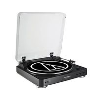 Audio-Technica AT-LP60BK-USB Fully Automatic Belt-Drive Stereo Turntable (USB & Analog), Black