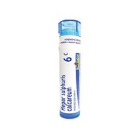 Hepar Sulphuris Calcareum 6C Homeopathic Medicine for Painful Hoarse Dry Cough (80 Pellets)