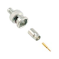 "Amphenol RF 031-71008-1000 Connector; RF; BNC; Straight; Cable Plug; 75 Ohm; Belden 1505A, 9100, RG-59; Crimp"