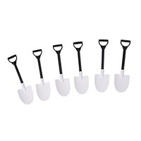 LALANG 50Pcs Plastic Disposable Mini Shovel Spoon Potted Cake Ice Cream Garden Part