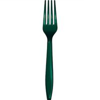 Creative Converting 010474B Emerald Green Cutlery (Prem) Bulk Forks (12pks Case)