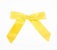7/8" Daffodil Pre-Tied Bow (100 Pieces) - CB-BOW7DA