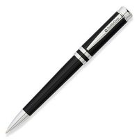 Franklin Covey Freemont Ballpoint Pen Deco Black Lacquer with Polished Chrome Appointments, by Cross (FC0032IM-1)