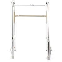 LTLHXM Folding Walking Frame with 2 Wheels Forearm Support Walker Rollator Lightweight Mobility Aid Helps with Walking Independently, Elderly Parents, Grandparents, Disabled & Injured