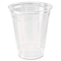 [200 COUNT] 12oz Clear Plastic Disposable Cups - Premium 12 oz (ounces) Crystal Clear PET Cup (No Lids) for Cold Drinks Iced Coffee Tea Juices Smoothies Slush Soda Cocktails Beer Sundae Kids Safe