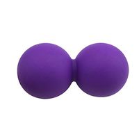 WINOMO Massage Peanut Ball Self-yoga Using Trigger Point Body Muscle Stress Relief for Myofascial Release (Purple)