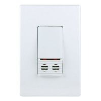 Cooper Controls OSW-U-0721-SP-W Greengate 10-30 VDC Low Voltage Ultrasonic Wall Switch Sensor, White Finish