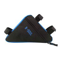 Bicycle Bag,Meet&sunshine Bicycle Frame Front Tube Bag Cycling Bike Pouch Holder Saddle Panniers (Blue)
