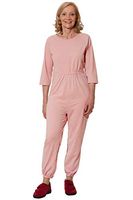 Alzheimers Jumpsuit Onesie with Zipper - Adaptive Clothing Senior Disabled Women - Carrie - XL Pink