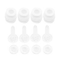 CamDesign Replacement White Damping Rubber Balls Anti-drop Pins & Lock Kit Transparent Compatible with DJI Phantom 3 Pro Professional Standard Advanced Gimbal Anti Vibration