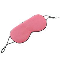 SUPVOX Sleep Mask Polyester Silk Eye Mask Double Side Hot and Cold Dual Use (Purple + Rouge Pink)