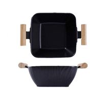 Home big wrist Bowls Dishware Household Creative Fruit Salad Bowl Nordic Bamboo Fungus Anti-scalding Soup Bowl Large Ceramic Bowl 10 inch Mixing Bowl for kitchen restaurant gifts Decorative hotel retr