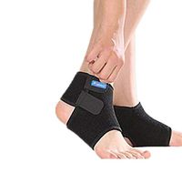 One Pair Kids Basketball Jogging Prevent Sprains Ankle Brace Support Adjustable Ankle Foot Protective Gear Breathable Ankle Sleeve Fixed Ankle Braces, M Size(Black)