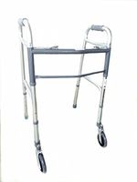 Drive Medical Designs 10210-4 Walker Dlx Fld 5" Wheel 2 Btn 4/Ca