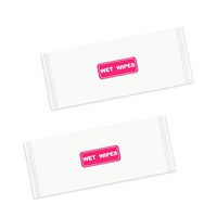 joyce555 Personal Wipes - 10 Wet Wipes - Adult Disposable Washcloth Large - 5.51 x 2.16 inches (1 Packs of 10) White