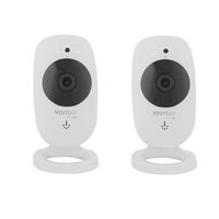 Vivitar 2 Pack IPC-113 1080p Full HD Wi-Fi Smart IP Camera with Wide Angle Lens, White