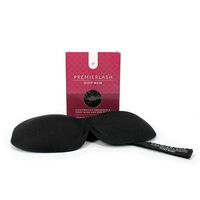 PremierLash | Protective Sleep Mask: Black (Contoured design shields lashes with lasting comfort, med/long length lash extension safe)