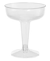 Exquisite Plastic Champagne Party Glasses-2 Piece Disposable 4 Oz Wine Cups (120)