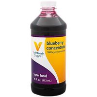 The Vitamin Shoppe Blueberry Concentrate, 100 Juice Concentrate, Natural Foods Superfood, High in Antioxidants (16 Fluid Ounces Liquid)
