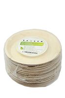 ECOGEN 10 Inch Round(pk of 25) Disposable Bamboo,Areca Palm Leaf Plates, Disposable Dinner, Appetizer, Luncheon, and Party Dinnerware, Eco-Friendly and Compostable, Rustic Party, Event, or Picnic Use