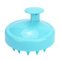 Lavany Scalp Massager,Silicone Shampoo Scalp Massager Shower Body Washing Hair Massage Massager Brush Comb (Blue)