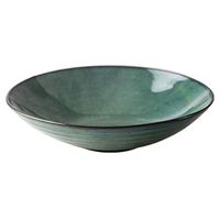 Bowl Bowl Ceramic Bowl Salad Bowl Western Pasta Bowl Household Rice Bowl Plate Soup Bowl Tableware Green 9in Gift Household tableware, retro bowl