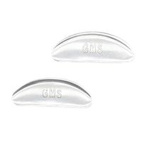 GMS Optical® 1.8mm Anti-Slip Adhesive Contoured Soft Silicone Eyeglass Nose Pads with Super Sticky Backing for Glasses Sunglasses, and Eye Wear -10 Pair (Clear)
