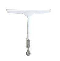 Guard 9.84-Inch Squeegee Bathroom Shower Door Squeegee Window Glass Mirror Squeegee Cleaner Wiper With Flexible Blade,Fits For Cleaning Glass/Mirror/Window/Ceramic,Grey White