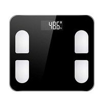 Lfsp Body Fat Scales, Bathroom Scales Bluetooth Smart Household Accurate Measurement of Body Weight, Backlit Display Scales 29cm × 26cm (Color : A)