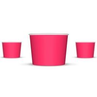 8 oz Paper Hot/Cold Ice Cream Cups - 100ct (Pink)