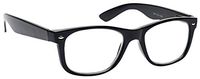 The Reading Glasses Company Mens Large Designer Style Black Readers Spring Hinges R7-1 +1.25