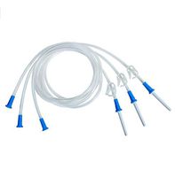 HealthAndYoga(TM) Replacement Enema Tubing – Super Economical, Hygienic, Medical Grade PVC - 1.5 Meter with Slide Clamp and Nozzle - Compatible with Most Kits (3 Set)