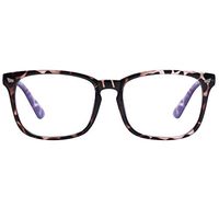 Reading Glasses Blue Light Blocking for Women Men- Square Nerd Eyeglasses Anti Blue Ray Blue Light Blocking Reading Glasses (Leopard, 2.5)
